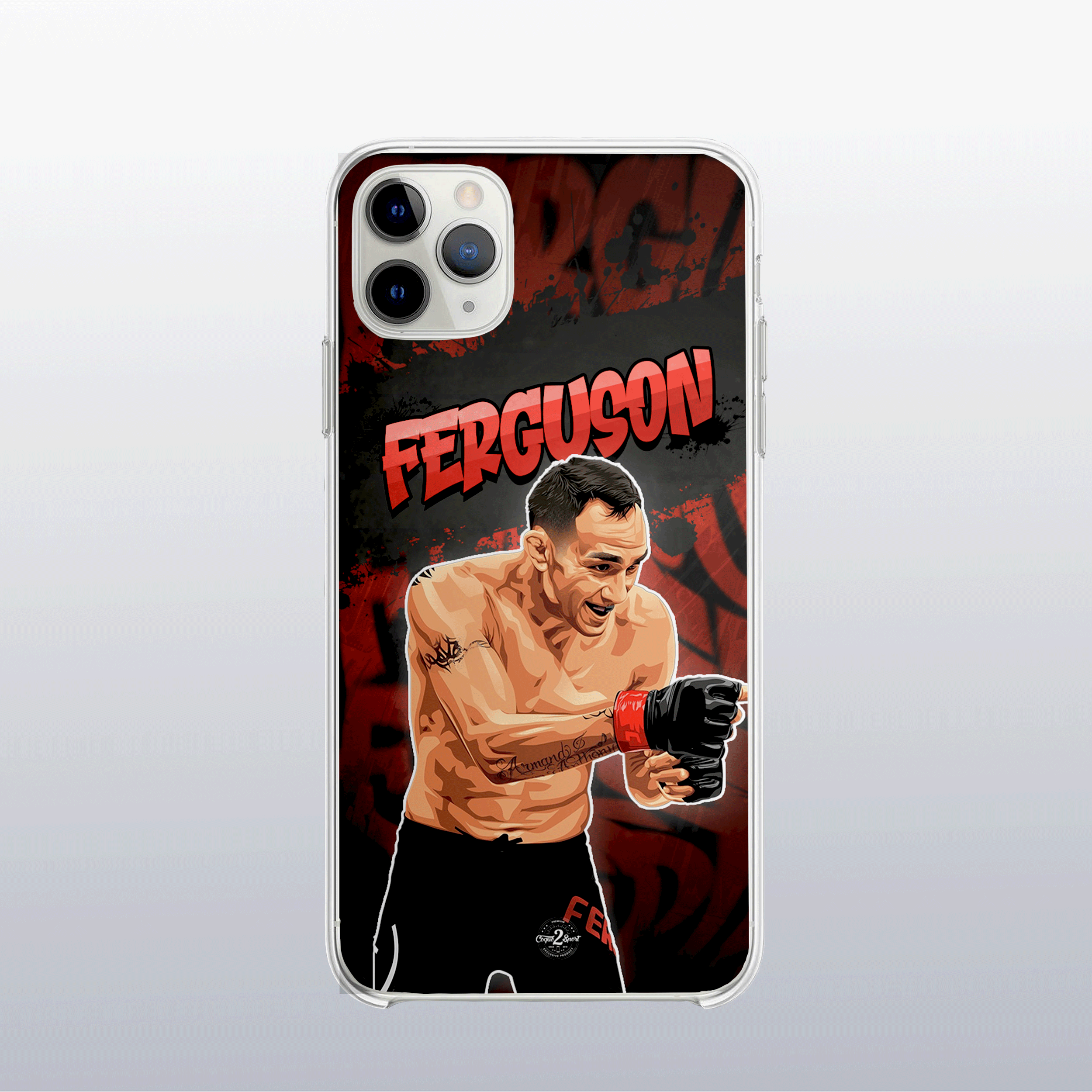 Coque de téléphone Tony Ferguson – design graff coloré inspiré de l’univers MMA, look urbain et percutant.