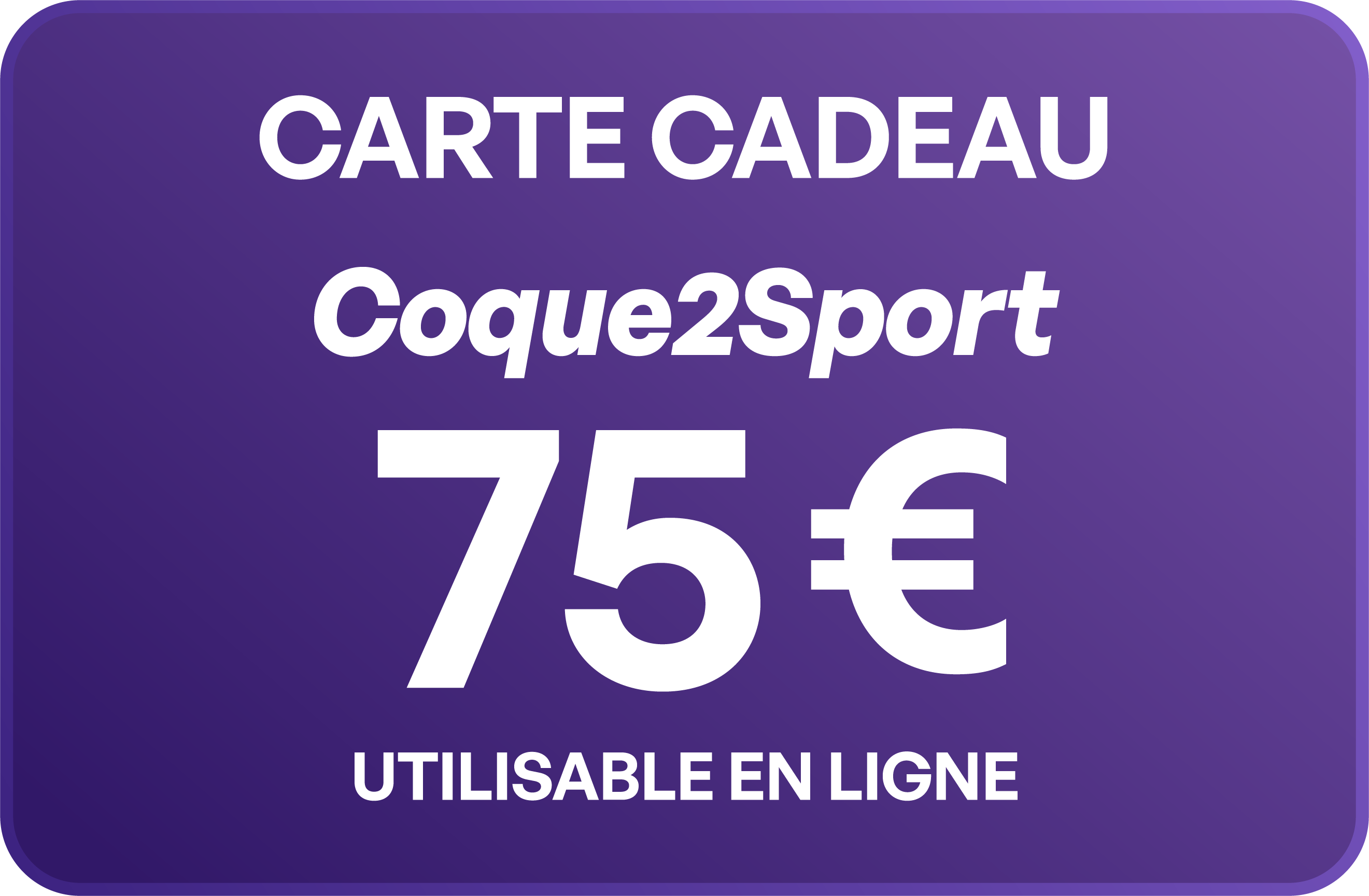 Carte Cadeau Coque2Sport