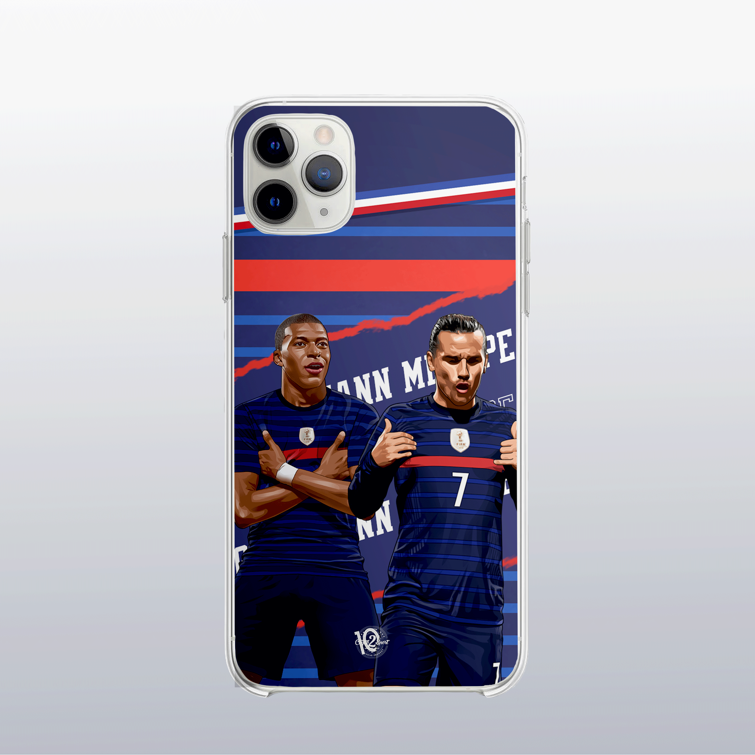 Coque de telephone - Coque2sport Kylian Mbappe griezmann color