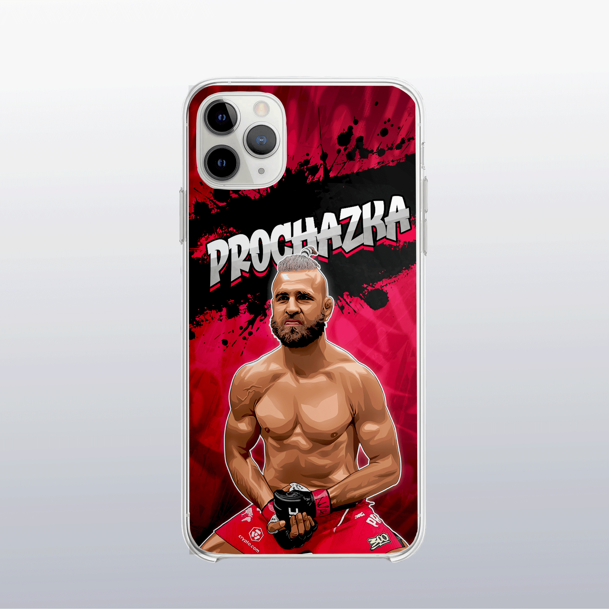Coque de téléphone Jiří Procházka – design graff coloré inspiré de l’univers MMA, look urbain et percutant.
