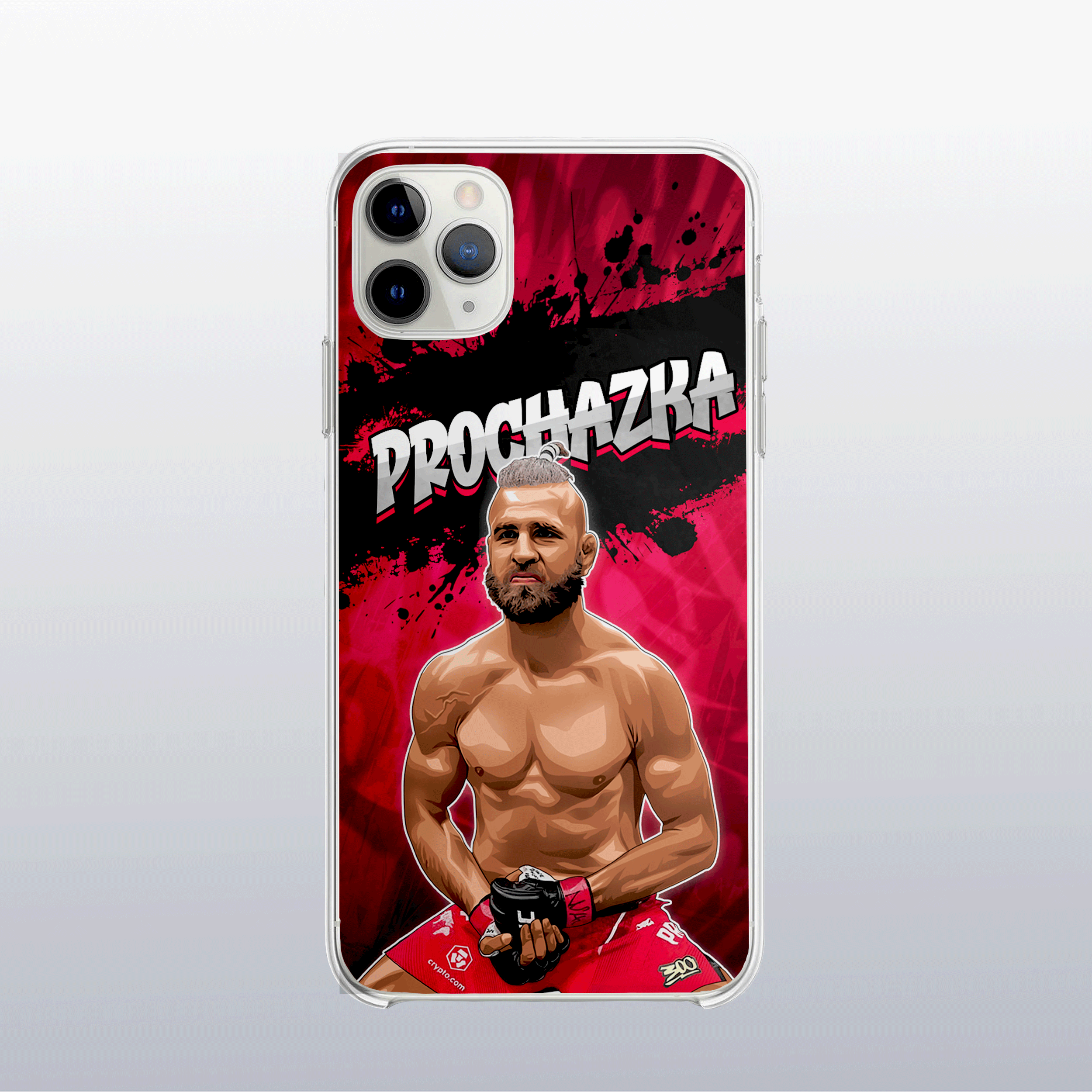 Coque de téléphone Jiří Procházka – design graff coloré inspiré de l’univers MMA, look urbain et percutant.