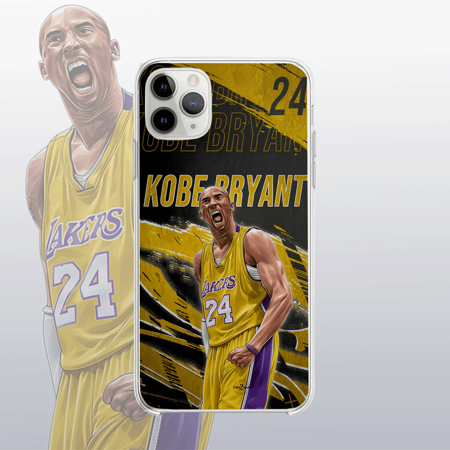Coque téléphone Iphone Samsung Huawei Kobe Bryant Lakers Gold Edition
