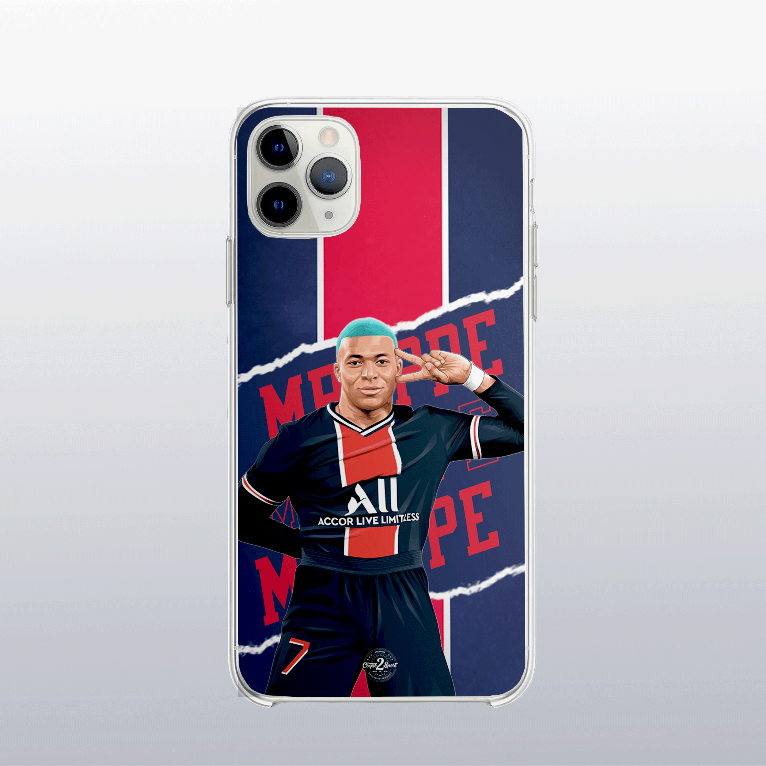 Coque de telephone - Coque2sport Kylian Mbappe psg color