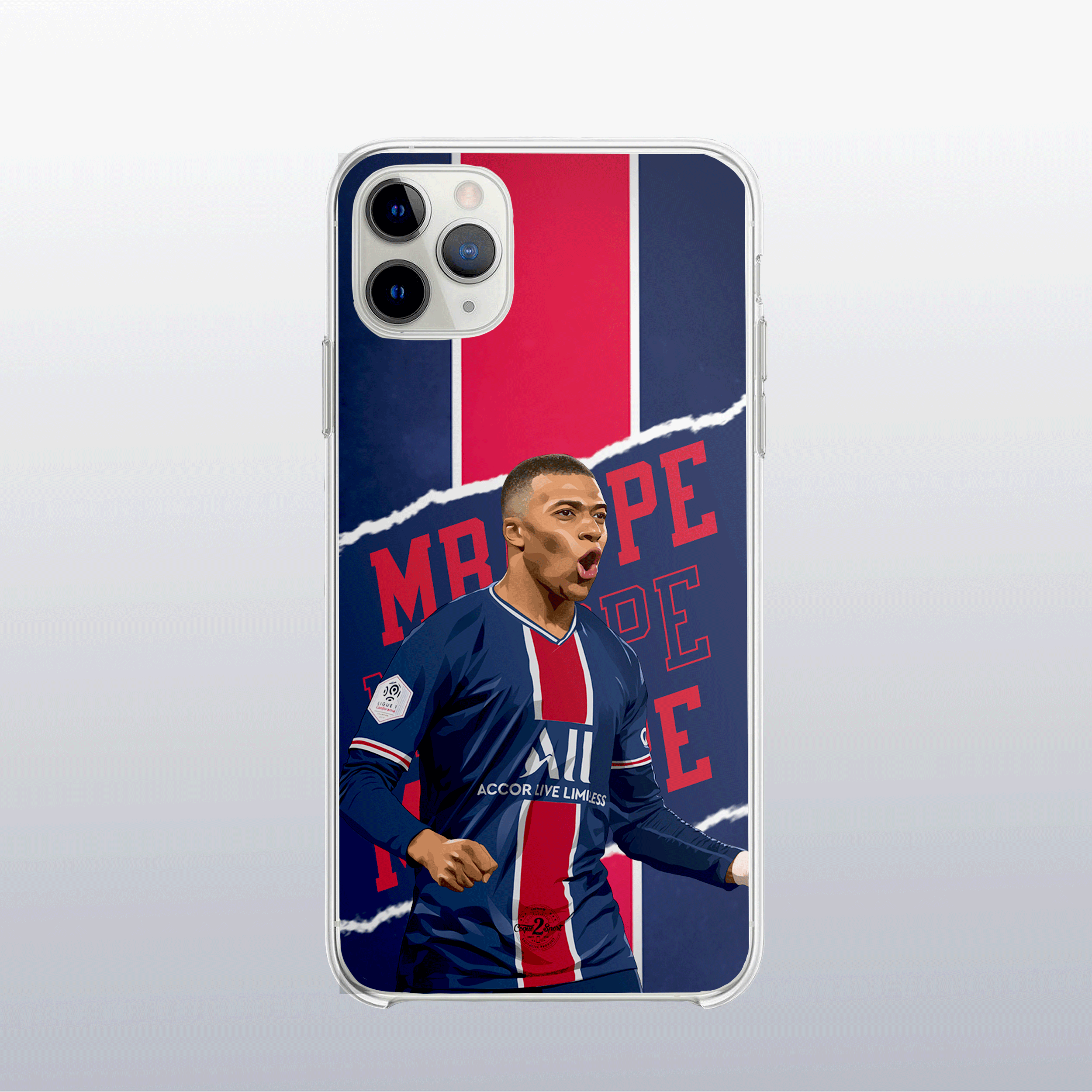 Coque de telephone - Coque2sport Kylian Mbappe psg color