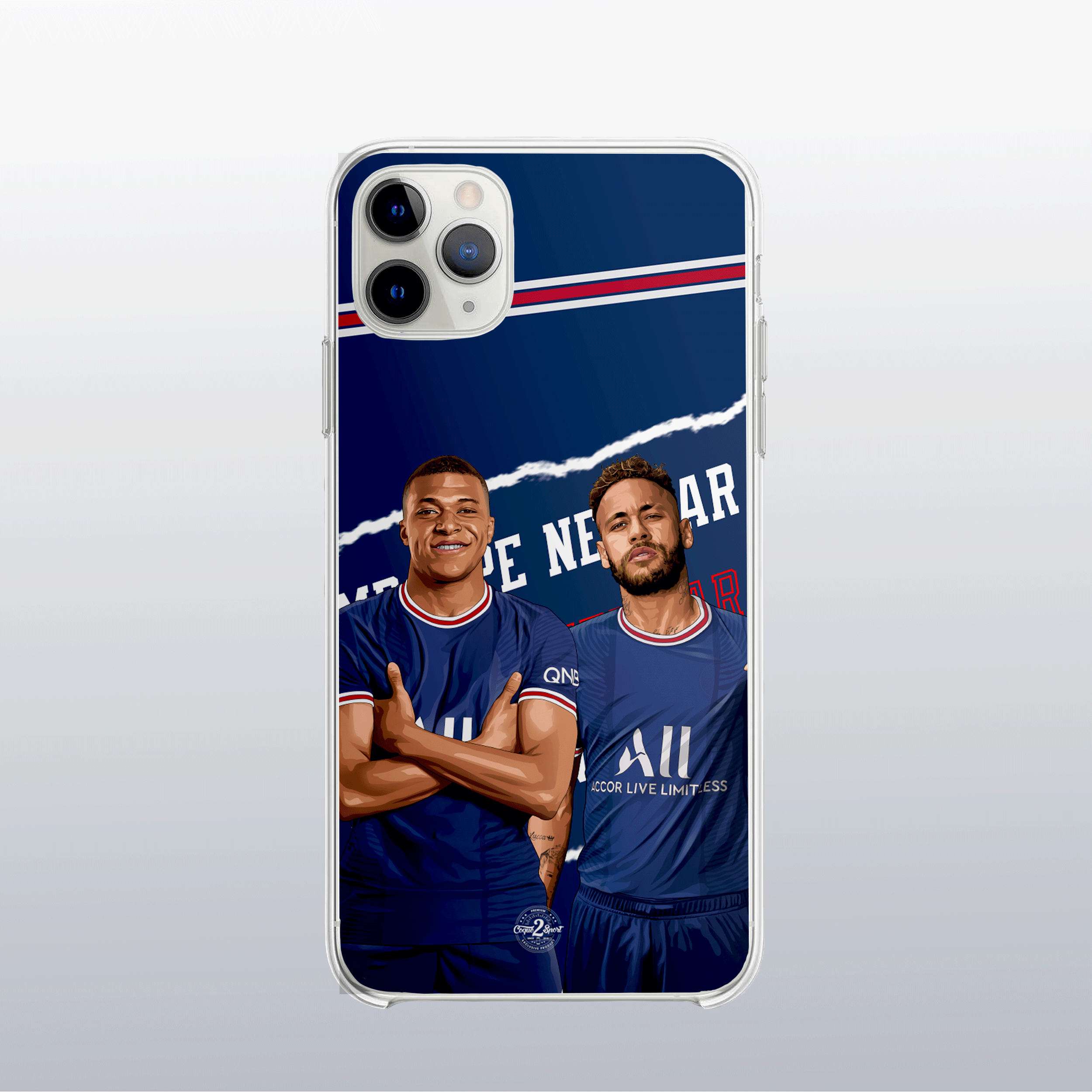Coque de telephone - Coque2sport Kylian Mbappe neymar color