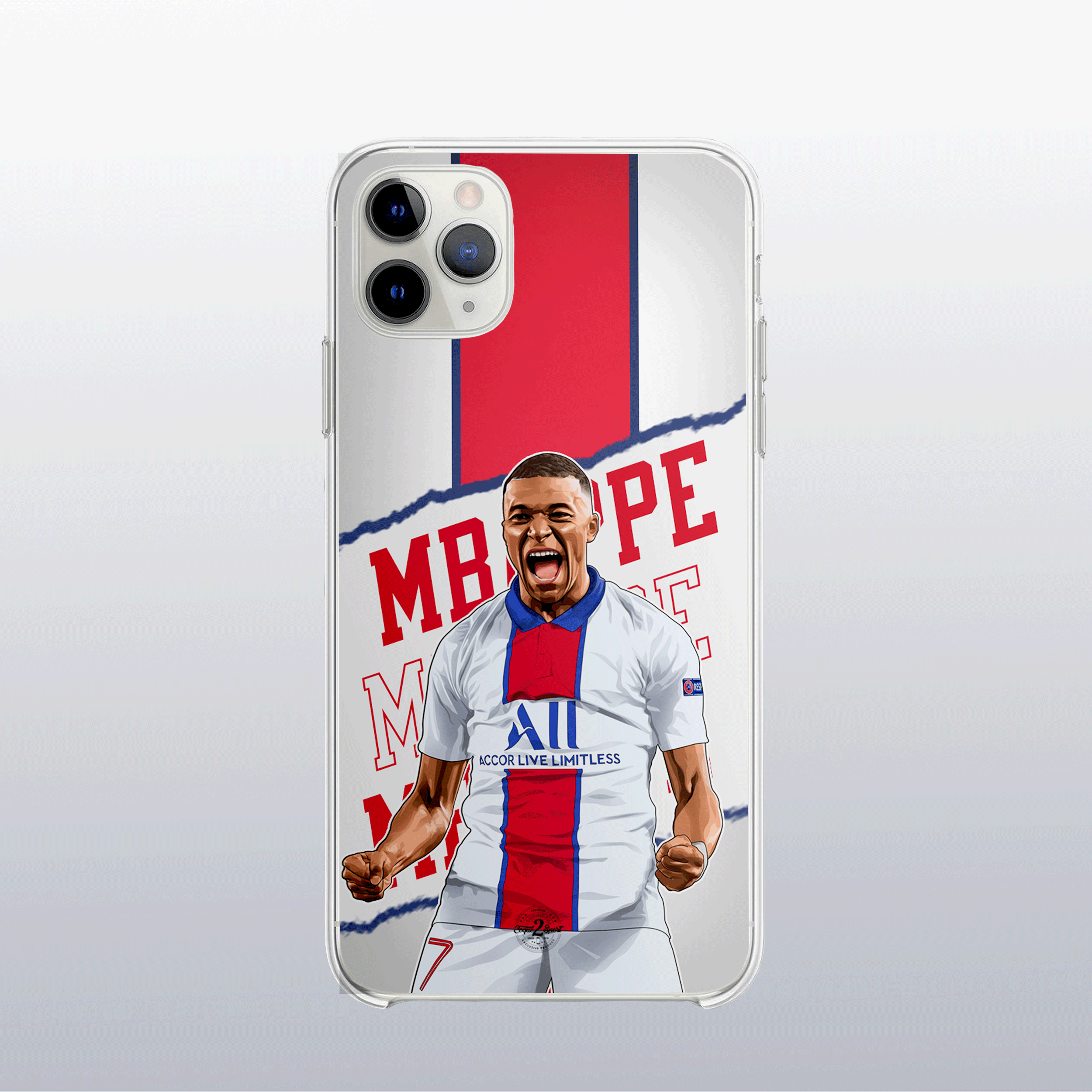 Coque de telephone - Coque2sport Kylian Mbappe psg color