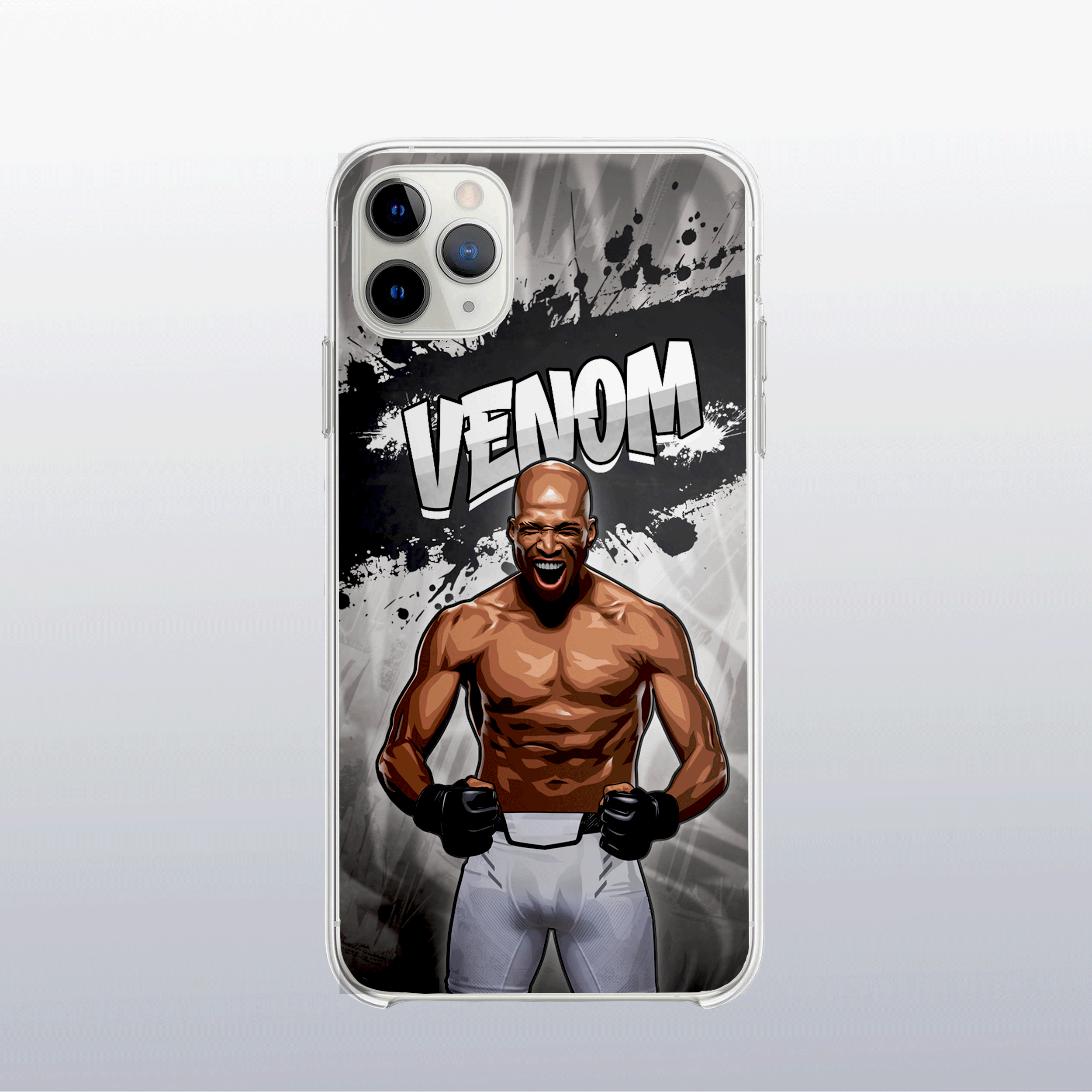 Coque de téléphone Michael Venom Page – design graff coloré inspiré de l’univers MMA, look urbain et percutant.