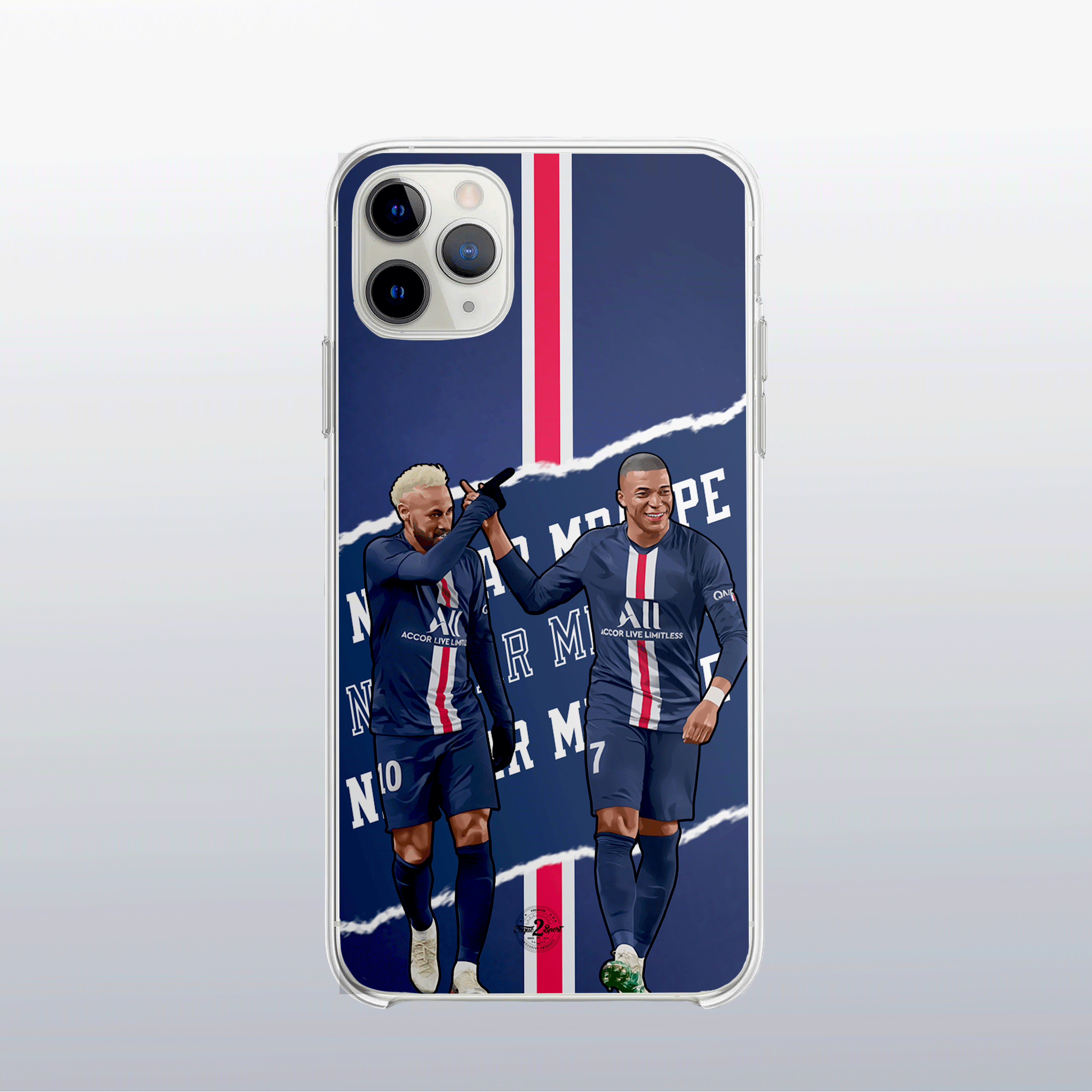 Coque de telephone -Coque2sport Kylian Mbappe et neymar color