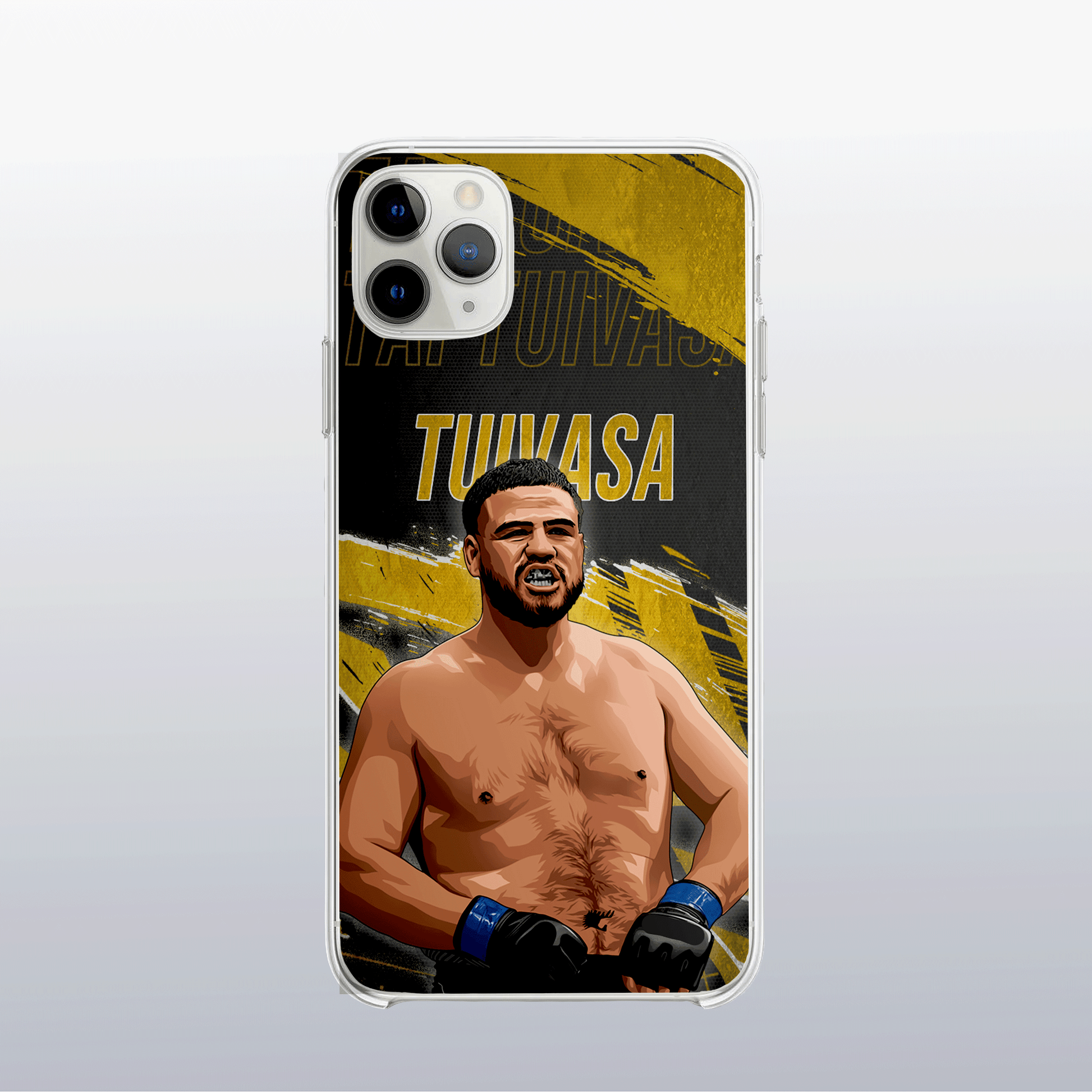 Coque Tai Tuivasa Gold Edition – fond doré moderne et visuel impactant, à l’image de son style explosif.