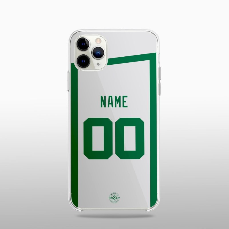 Coque NBA personnalisable Boston Celtics – Maillot City Edition avec design inspiré de l’identité locale.