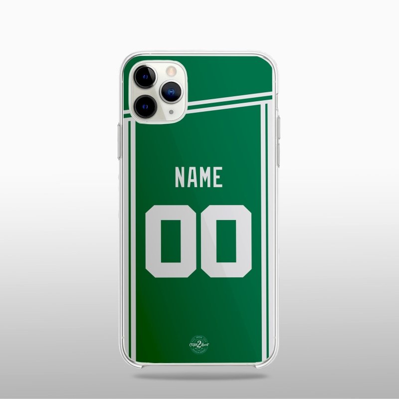 Coque NBA personnalisable Boston Celtics – Maillot Icon Edition aux couleurs emblématiques de l’équipe.