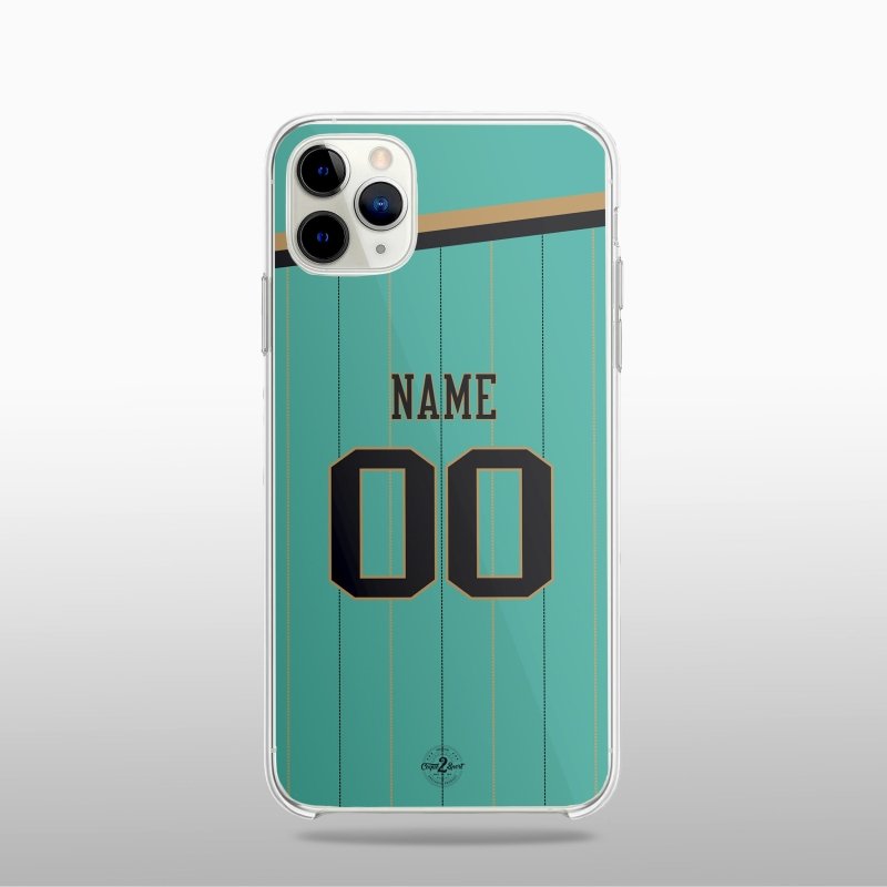 Coque NBA personnalisable Charlotte Hornets – Maillot Icon Edition aux couleurs emblématiques de l’équipe.