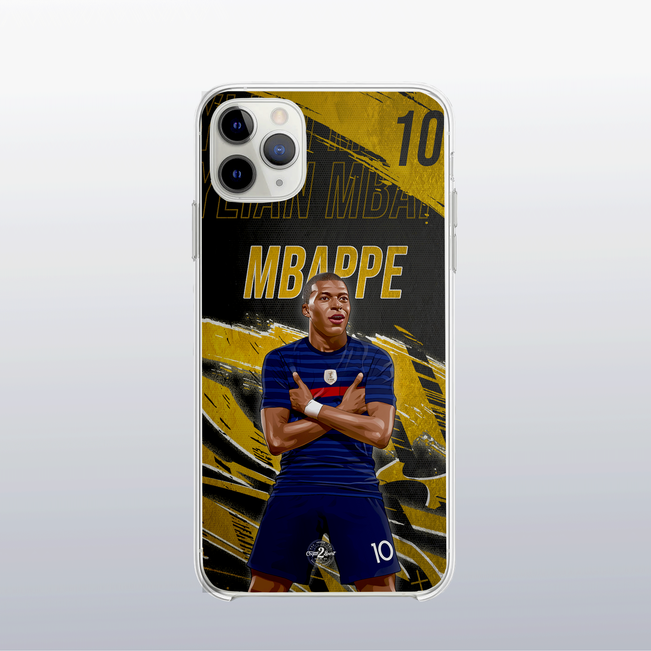 Coque de telephone - Coque2sport Kylian Mbappe france gold