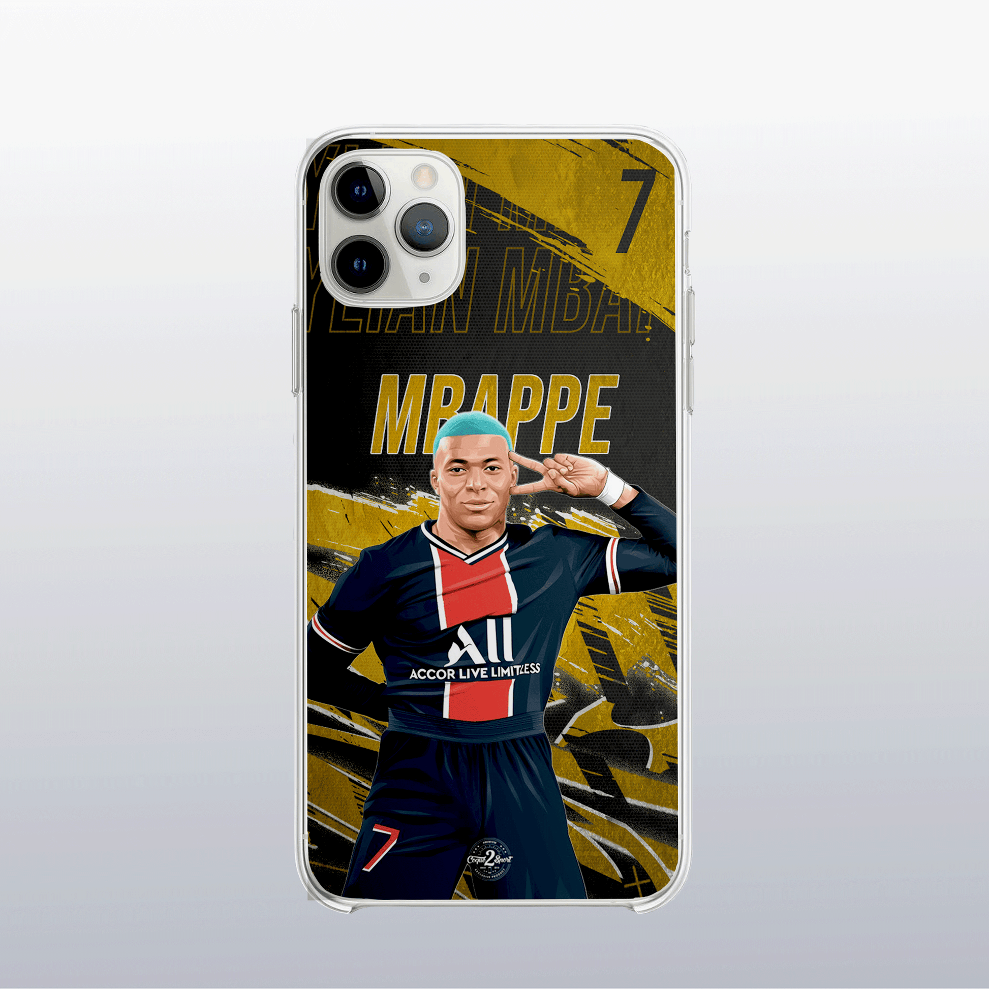 Coque de telephone - Coque2sport Kylian Mbappe psg gold