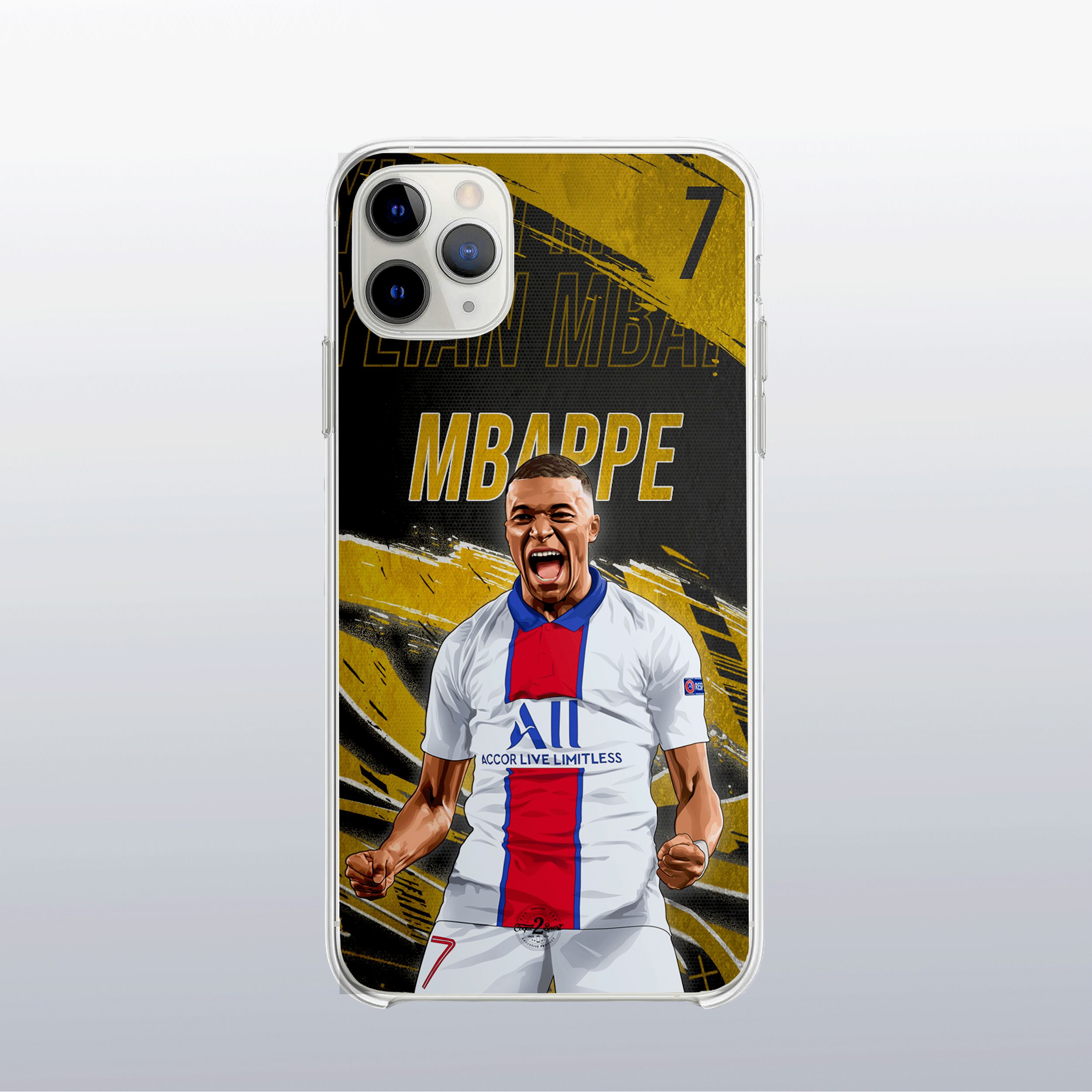 Coque de telephone - Coque2sport Kylian Mbappe psg gold
