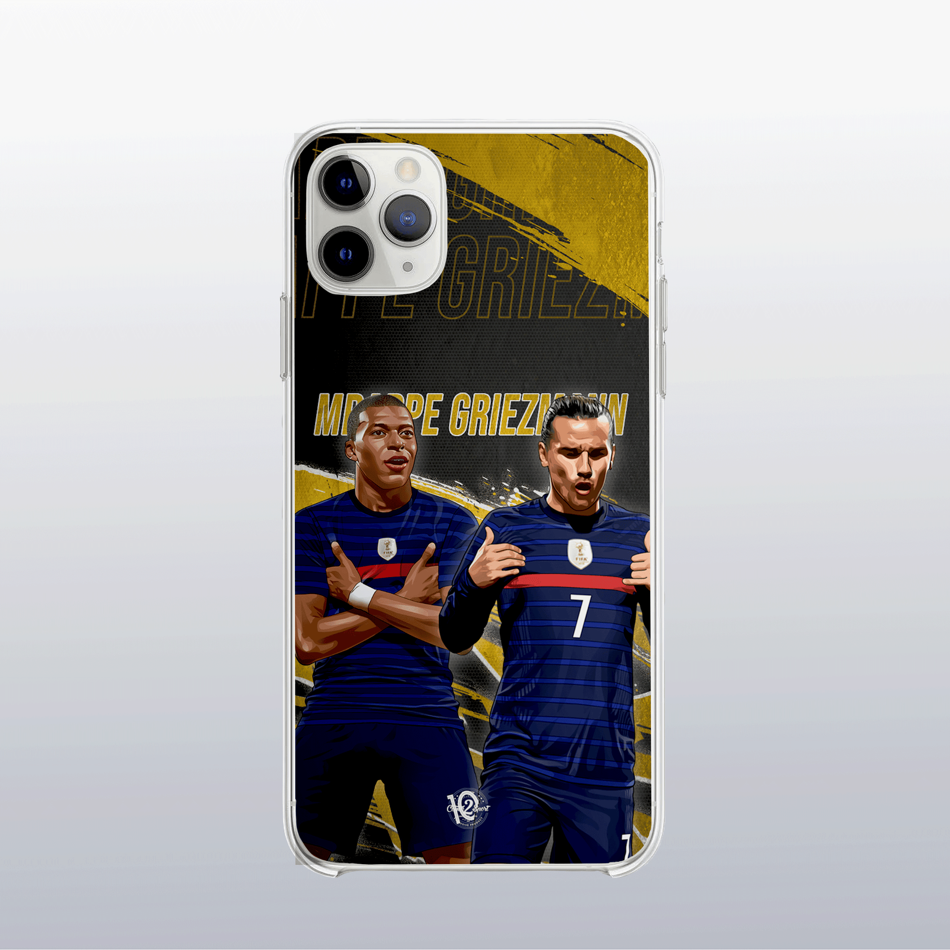 Coque de telephone - Coque2sport Kylian Mbappe griezmann gold