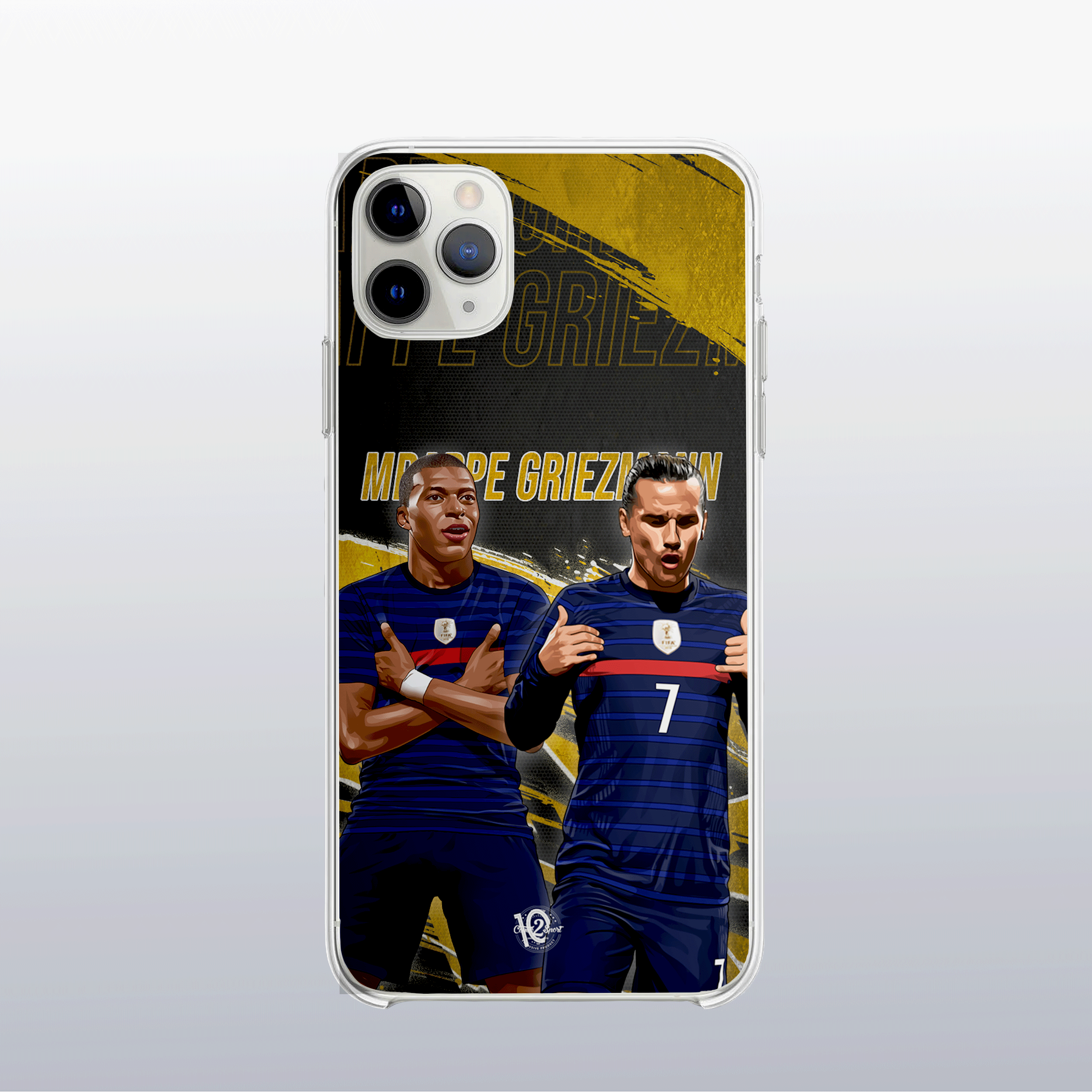 Coque de telephone - Coque2sport Kylian Mbappe griezmann gold