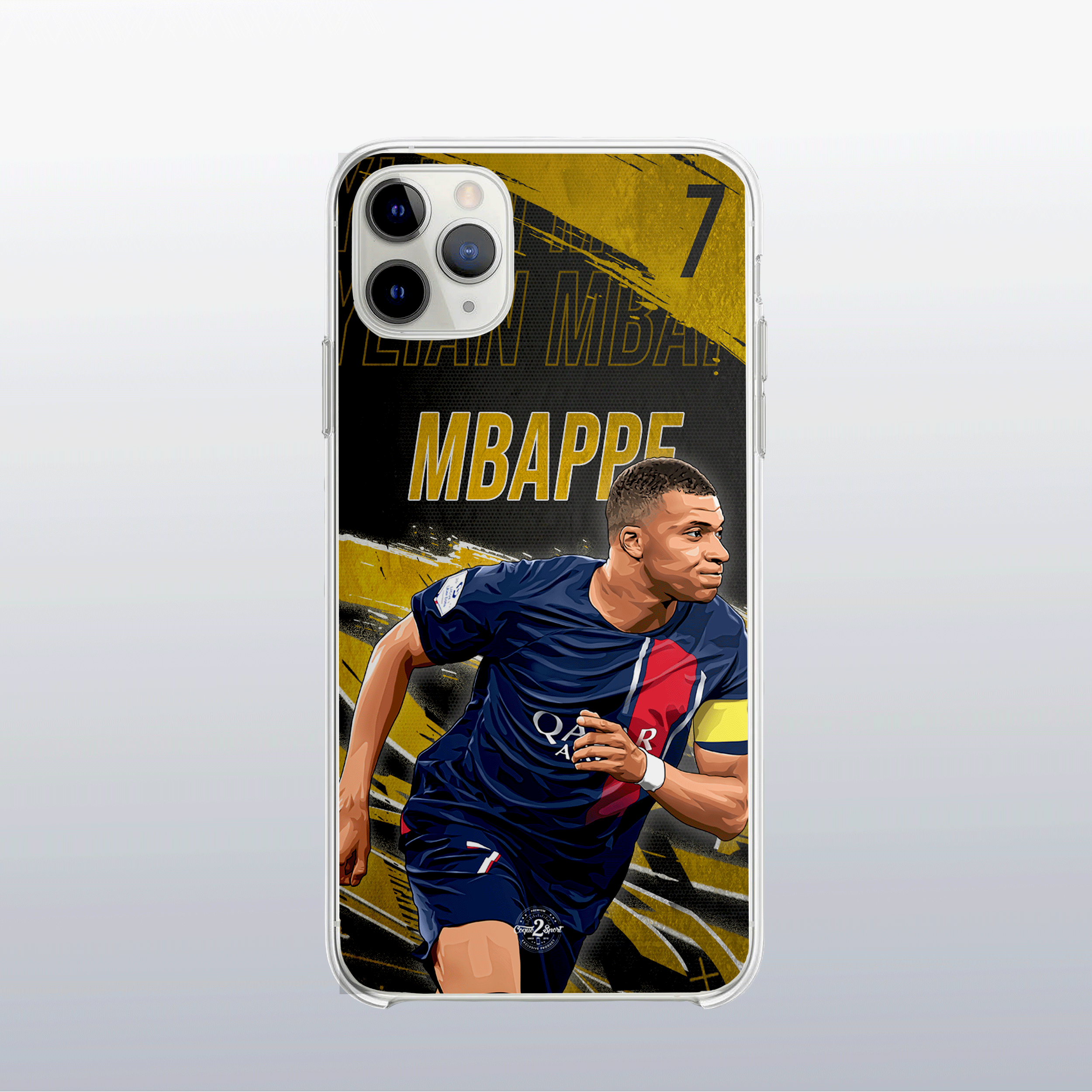 Coque de telephone - Coque2sport Kylian Mbappe psg gold