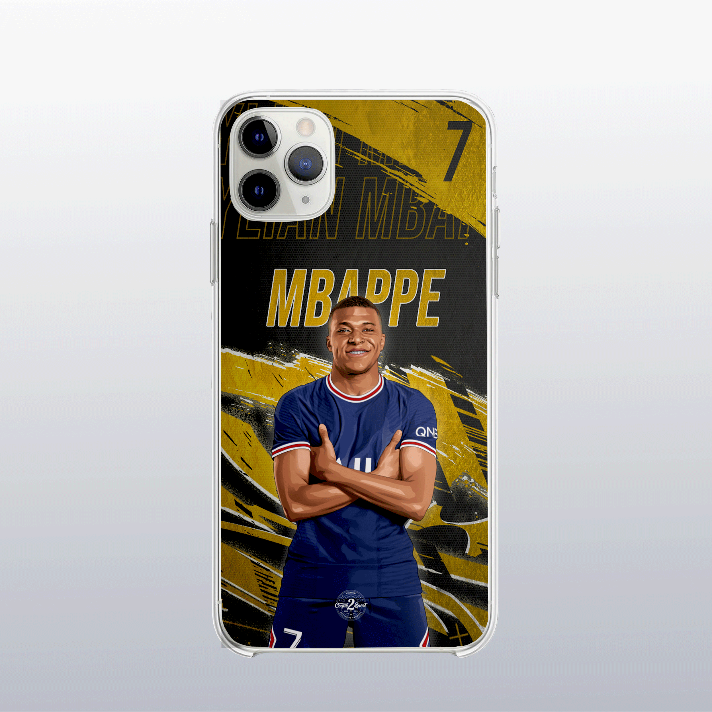 Coque de telephone - Coque2sport Kylian Mbappe psg gold