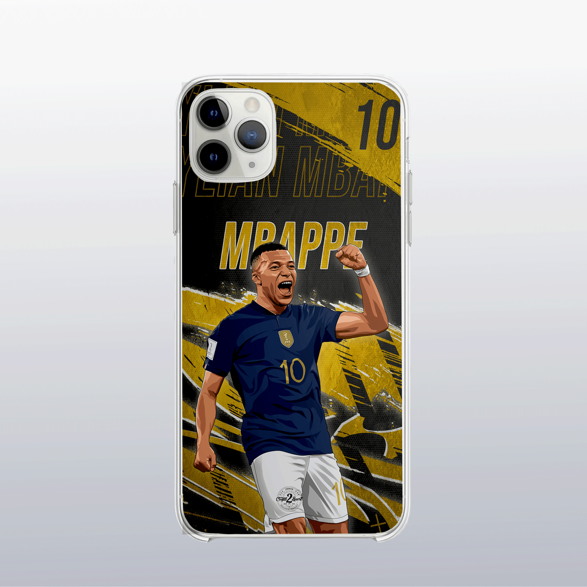 Coque de telephone -Coque2sport Kylian Mbappe france gold