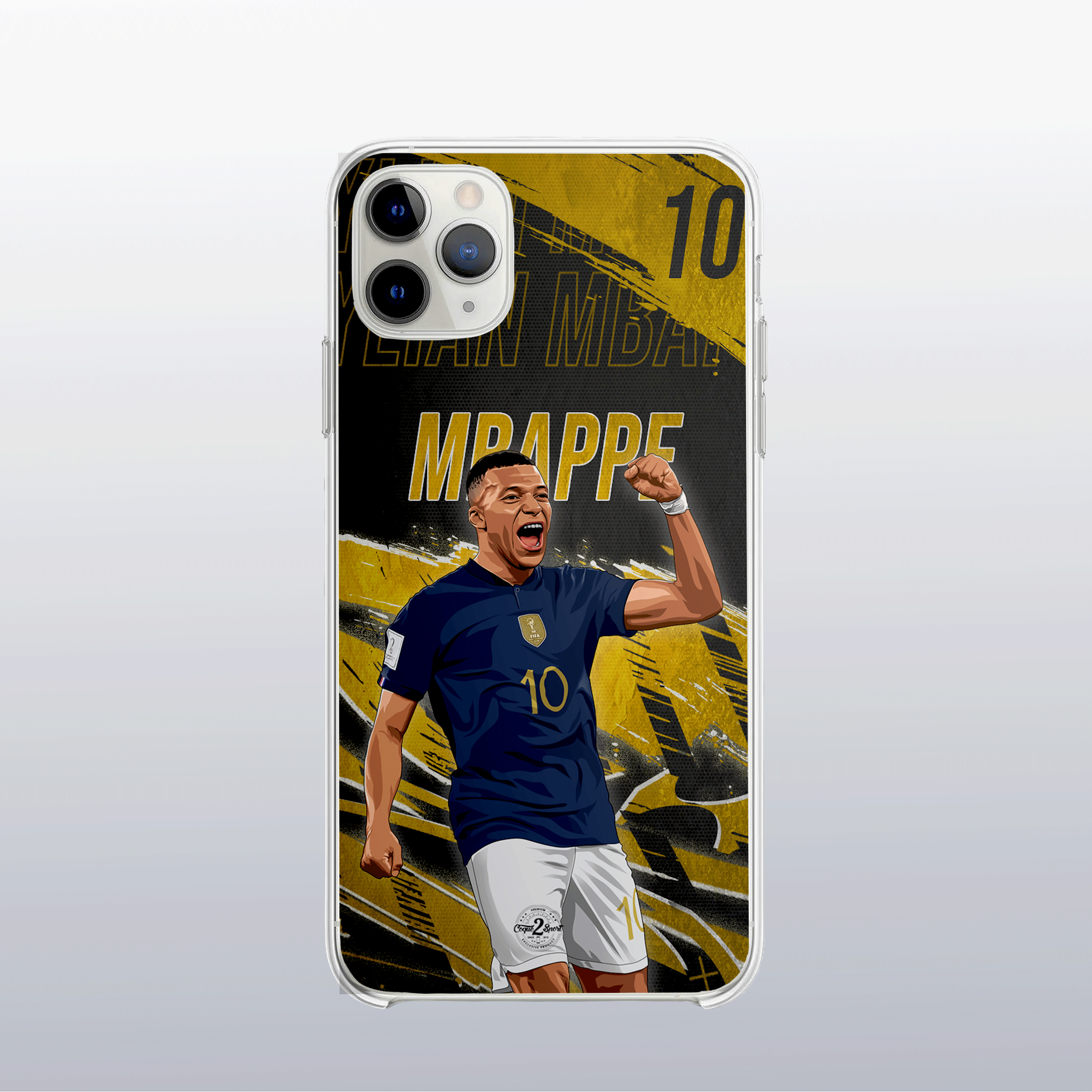 Coque de telephone -Coque2sport Kylian Mbappe france gold