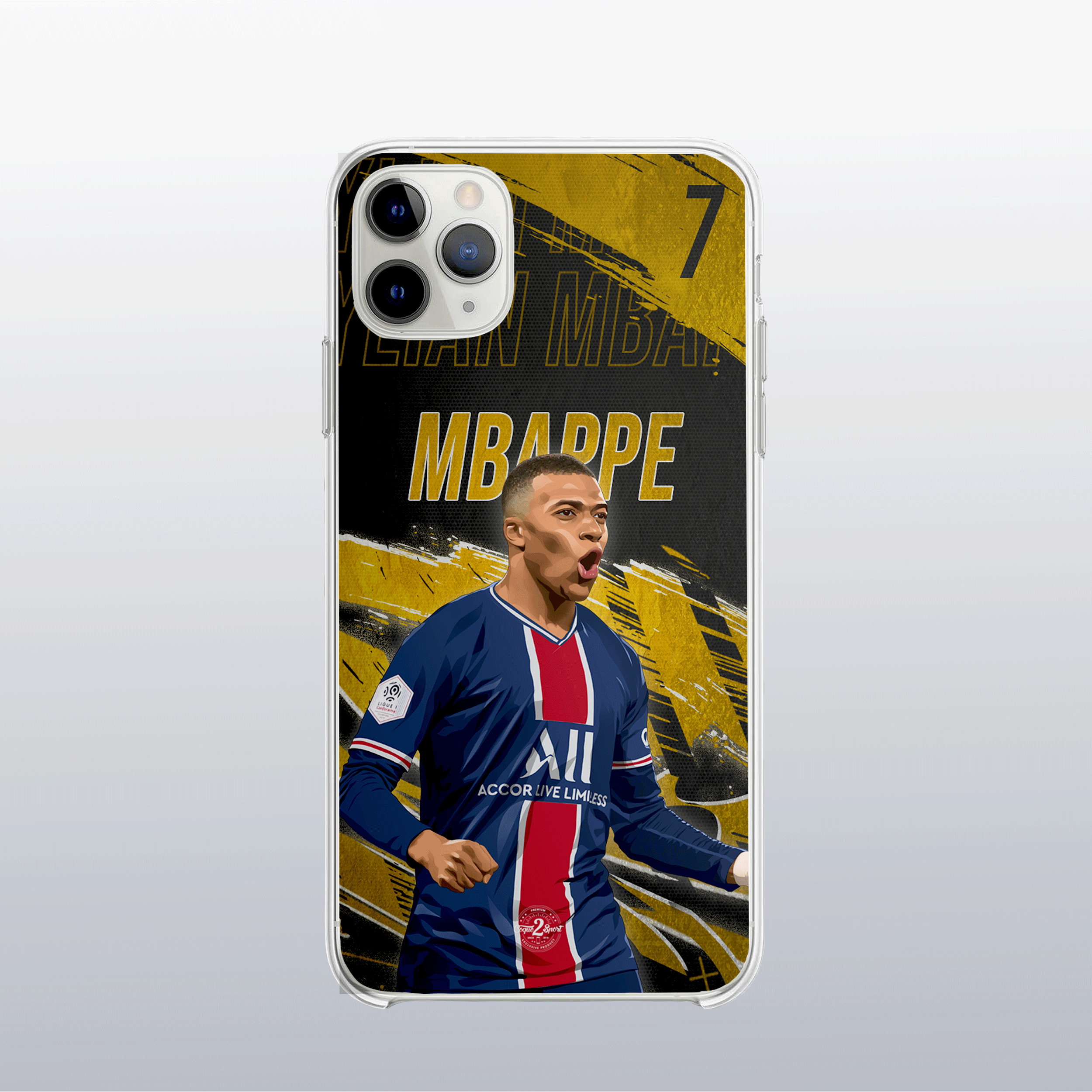 Coque de telephone - Coque2sport Kylian Mbappe psg gold